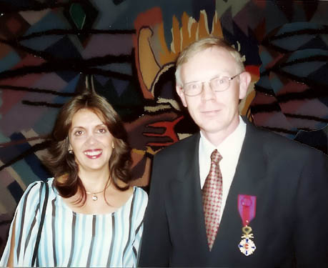 Marcos J. Matusevicius with  wife Lina