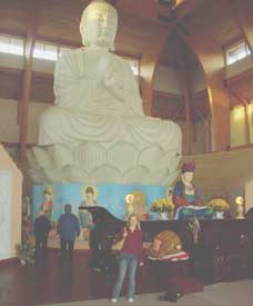 Huge buddhistic complex is near the place, where live Ivan and Julia. There a statue Buddha, it's largest in West hemisphere