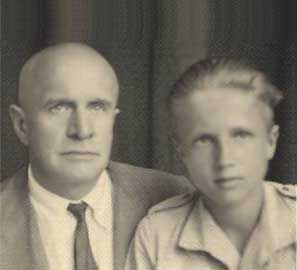 Daniel's Grandfather and Father. A photo taken during World War 2