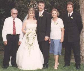 On wedding of Robert and Lisa. From left to right: Daniels Father Stanislaw, Lisa, Robert, Daniels Mother Irena, Daniel