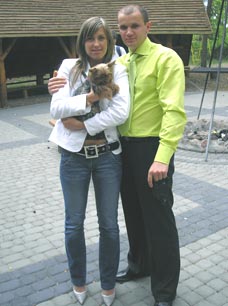 Tomasz Matusiewicz and his future wife Eliza