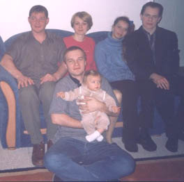 Matuseviches is a guests of Matuseviches. from left to right: Radoslaw, Angelika, Natasha, Yury Damian and Dominika