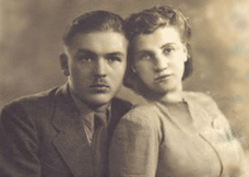 Wieslaw's parents. Father is Jan Pavel Matusewicz, mother is Anna Woroniec-Matusewicz.  23.12.1942